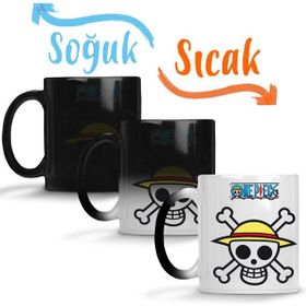 Baskı Dükkanı KB984 One Piece Jolly Roger Porselen Kupa Bardak