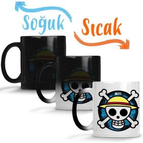 Baskı Dükkanı KB984 One Piece Jolly Roger Porselen Kupa Bardak