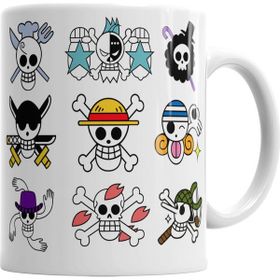 Baskı Dükkanı KB986 One Piece Full Skull Porselen Kupa Bardak