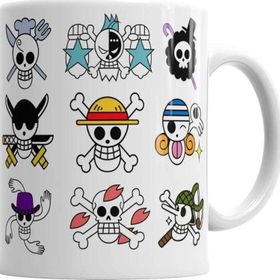 Baskı Dükkanı KB986 One Piece Full Skull Porselen Kupa Bardak