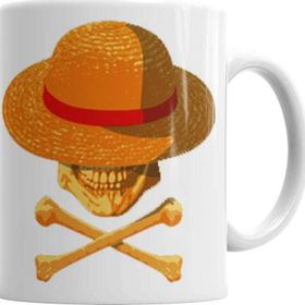 Baskı Dükkanı KB986 One Piece Full Skull Porselen Kupa Bardak