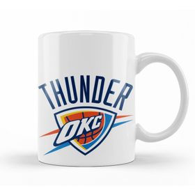 Baskı Dükkanı KB9868 Thunder Okc Logo Porselen Kupa Bardak