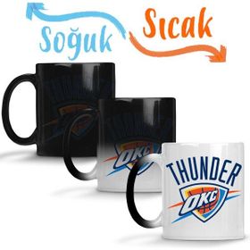 Baskı Dükkanı KB9868 Thunder Okc Logo Porselen Kupa Bardak