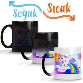 Baskı Dükkanı KB9871 Unicorn Porselen Kupa Bardak