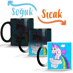 Baskı Dükkanı KB9871 Unicorn Porselen Kupa Bardak