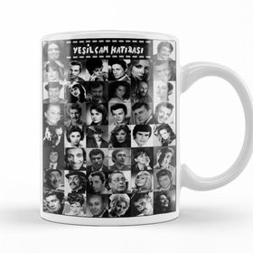 Baskı Dükkanı KB9882 Yeşilçam Hatırası Yeşilçam Unutulmazlar Porselen Kupa Bardak
