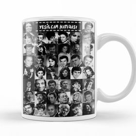 Baskı Dükkanı KB9882 Yeşilçam Hatırası Yeşilçam Unutulmazlar Porselen Kupa Bardak