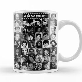 Baskı Dükkanı KB9882 Yeşilçam Hatırası Yeşilçam Unutulmazlar Porselen Kupa Bardak