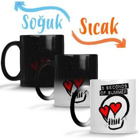 Baskı Dükkanı KB99 5sos 5 Seconds Of Summer Porselen Kupa Bardak