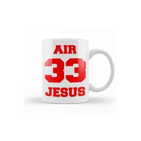 Baskı Dükkanı KB9909 Air Jesus 33 Porselen Kupa Bardak