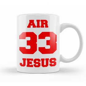 Baskı Dükkanı KB9909 Air Jesus 33 Porselen Kupa Bardak