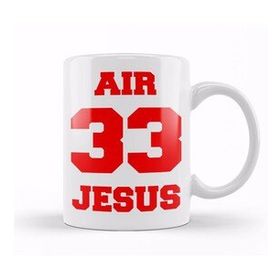 Baskı Dükkanı KB9909 Air Jesus 33 Porselen Kupa Bardak