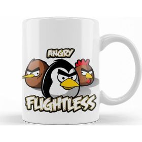 Baskı Dükkanı KB9938 Angry Birds Angry Flightless Porselen Kupa Bardak