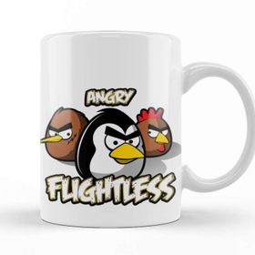 Baskı Dükkanı KB9938 Angry Birds Angry Flightless Porselen Kupa Bardak