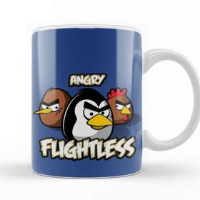 Baskı Dükkanı KB9938 Angry Birds Angry Flightless Porselen Kupa Bardak