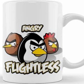 Baskı Dükkanı KB9938 Angry Birds Angry Flightless Porselen Kupa Bardak