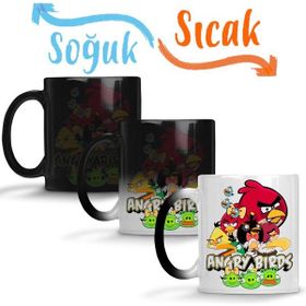 Baskı Dükkanı KB9939 Angry Birds Angry Buds Porselen Kupa Bardak