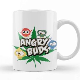 Baskı Dükkanı KB9939 Angry Birds Angry Buds Porselen Kupa Bardak