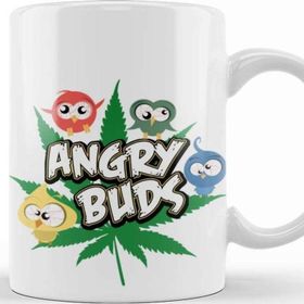 Baskı Dükkanı KB9939 Angry Birds Angry Buds Porselen Kupa Bardak