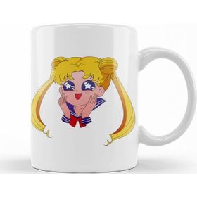 Baskı Dükkanı KB9961 Articles Sailor Moon Happy Transparent Porselen Kupa Bardak