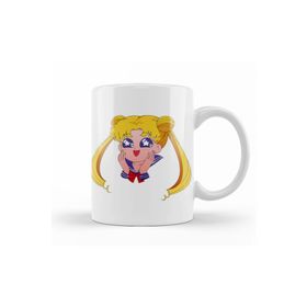 Baskı Dükkanı KB9961 Articles Sailor Moon Happy Transparent Porselen Kupa Bardak