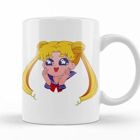Baskı Dükkanı KB9961 Articles Sailor Moon Happy Transparent Porselen Kupa Bardak