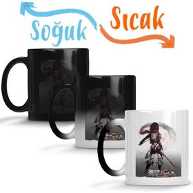 Baskı Dükkanı KB9977 Attack On Titan Mikasa Porselen Kupa Bardak