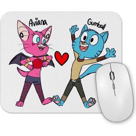 Baskı Dükkanı Kedi Cat Mammal Dog Gumball Waterson Ariana Aşk Mouse Pad