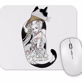 Baskı Dükkanı Kedi Geisha Cat Mouse Pad