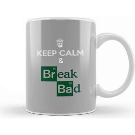 Baskı Dükkanı Keep Calm And Break Bad Porselen Beyaz Kupa Bardak