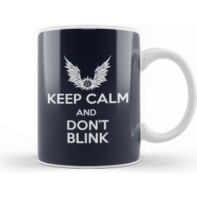 Baskı Dükkanı Keep Calm And Dont Blink Doctor Who Porselen Beyaz Kupa Bardak