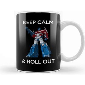 Baskı Dükkanı Keep Calm And Roll Out Keep Calm And Roll Out Transformers Porselen Beyaz Kupa Bardak