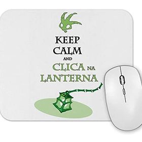 Baskı Dükkanı Keep Calm Clica Na Lanterna Mouse Pad