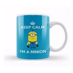 Baskı Dükkanı Keep Calm I am a Minion Stuart Kupa