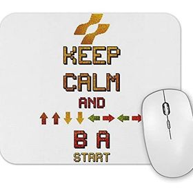 Baskı Dükkanı Keep Calm Konami Mouse Pad