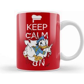 Baskı Dükkanı Keep Calm on Donald Duck Kupa
