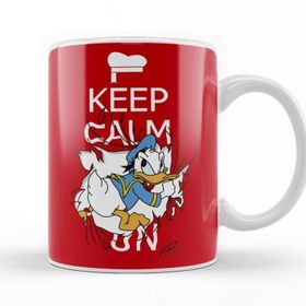 Baskı Dükkanı Keep Calm on Donald Duck Kupa