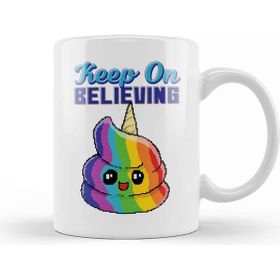 Baskı Dükkanı Keep on Believing Unicorn Ice Cream Kupa