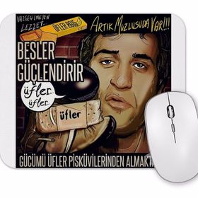 Baskı Dükkanı Kemal Sunal 100 Numaralı Adam Üfler Bisküvileri Mouse Pad