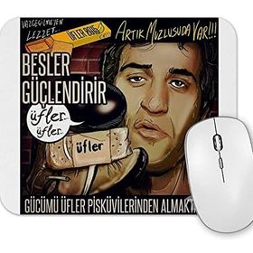 Baskı Dükkanı Kemal Sunal 100 Numaralı Adam Üfler Bisküvileri Mouse Pad