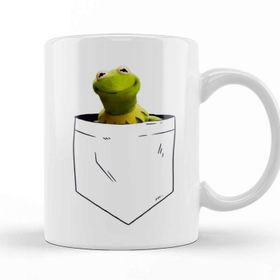 Baskı Dükkanı Kermit Breastpocket Kupa
