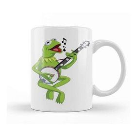 Baskı Dükkanı Kermit The Frog 01 Porselen Beyaz Kupa Bardak