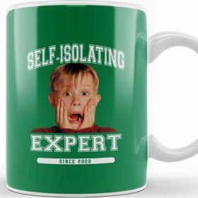 Baskı Dükkanı Kevin Mccallister Self Isolating Expert Home Alone Kupa Beyaz