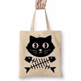 Baskı Dükkanı Kill All Men Kedi Cats Bez Çanta
