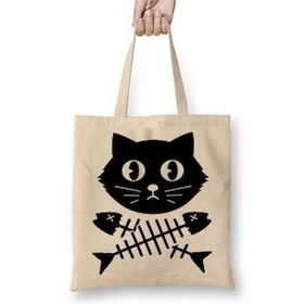 Baskı Dükkanı Kill All Men Kedi Cats Bez Çanta