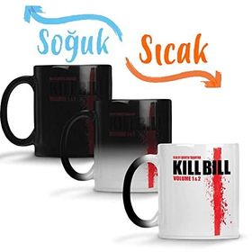 Baskı Dükkanı Kill Bill Quentin Tarantino Kan Sihirli Porselen Kupa