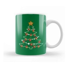 Baskı Dükkanı Kim Jong Un Christmas Tree Baubles Kupa