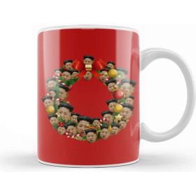 Baskı Dükkanı Kim Jong Un Multiface Christmas Wreath Kupa