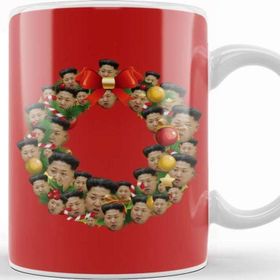 Baskı Dükkanı Kim Jong Un Multiface Christmas Wreath Kupa