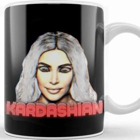 Baskı Dükkanı Kim Kardashian Porselen Beyaz Kupa Bardak
